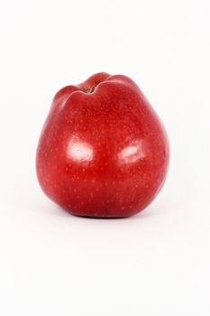 Ripe fresh red apple, isolated