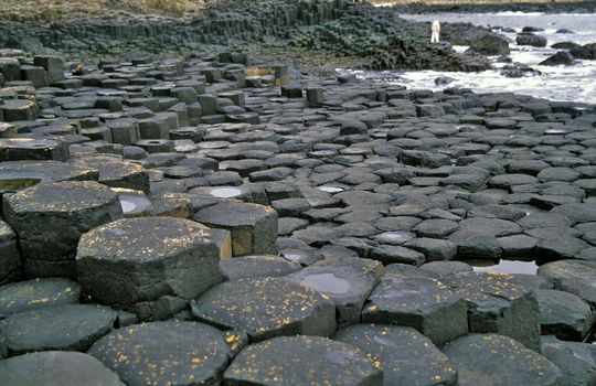 The world famous Giant's Causeway in Northern Ireland is one of the country's most visited landmarks.