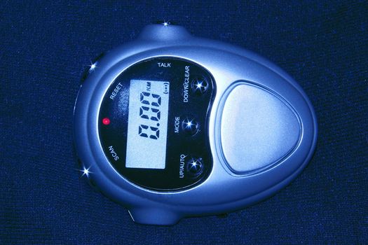 pedometer used to count steps whilst walking or running