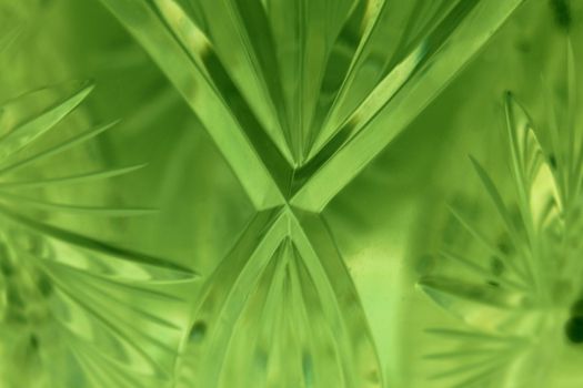 green glass abstract