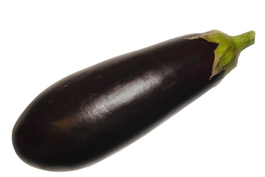aubergine or egg plant over a white background