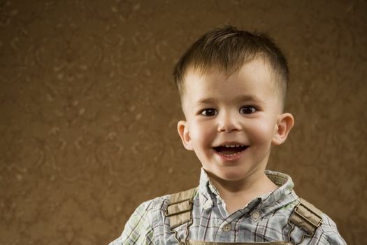 Portrait of a happy young Arabic boy