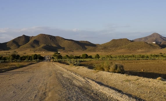 Desert scene in the south of spain.