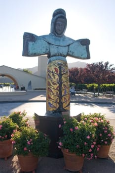 California Mission style winery in Napa California