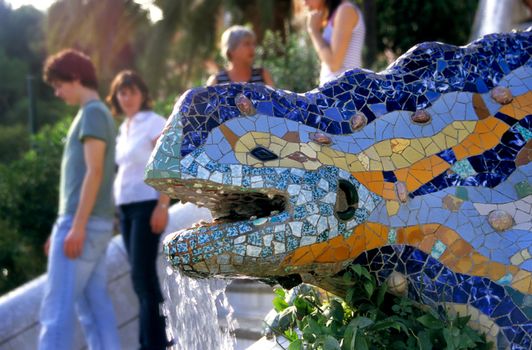 The Lizard fountain in Park Guell