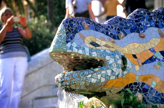 The Lizard fountain in Park Guell