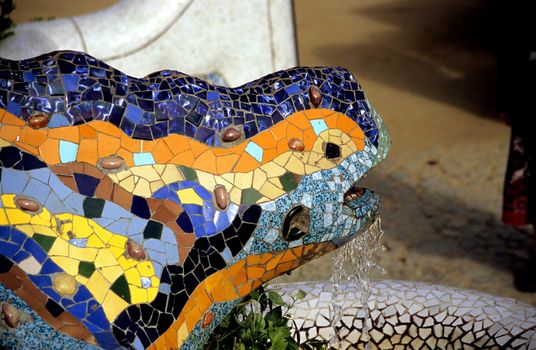 The Lizard fountain in Park Guell