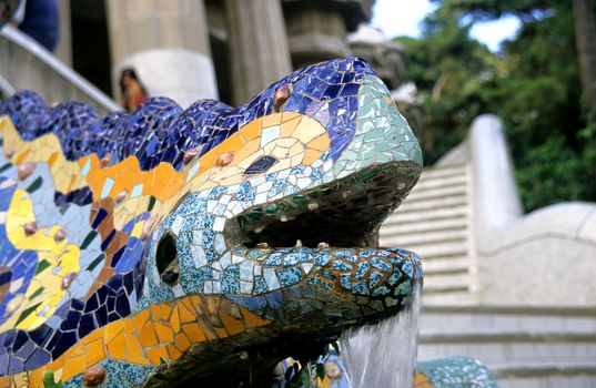 The Lizard fountain in Park Guell