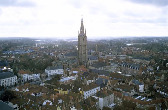 Brugges, Belgium from above.