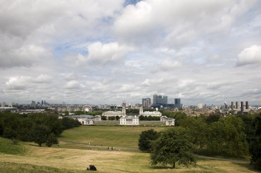 A view of the London skyline at Greenwitch