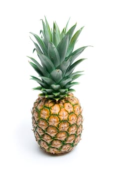 fresh ripe pineapple isolatedo on white