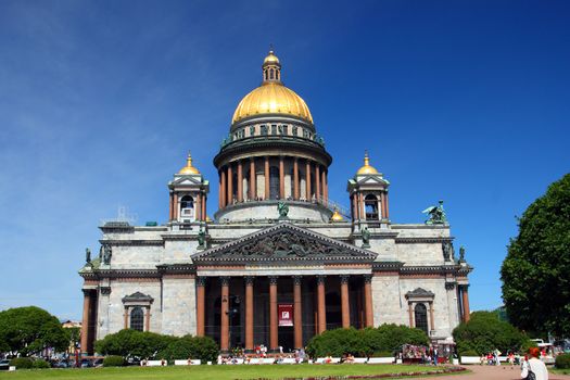 isaakiy cathedral church in Saint-petersburg, Russia