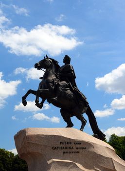 Peter 1 monument in Saint-petersburg, Russia