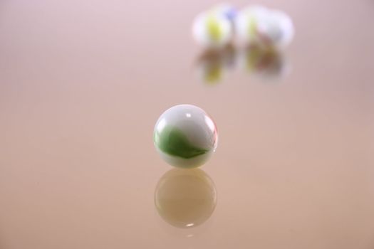 The colour ball which has been removed on blacked out glass