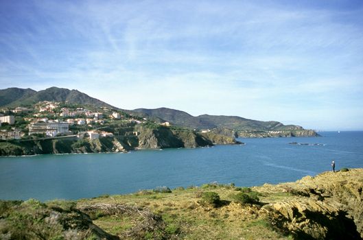 Small resort towns dot the rugged Costa Brava landscape in Spain.