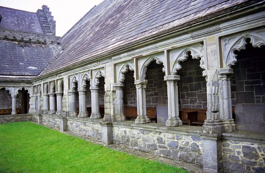 Deatil of the Holy Cross Abbey in County Tipperary, Ireland.