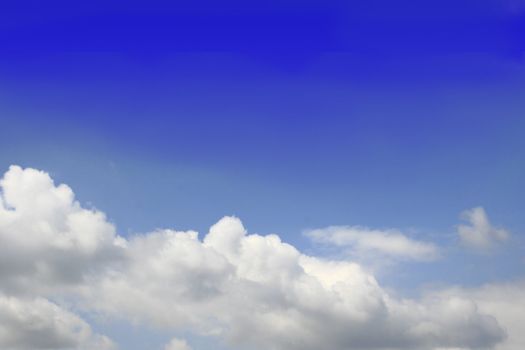 nice blue sky with beautiful clouds good for backgrounds