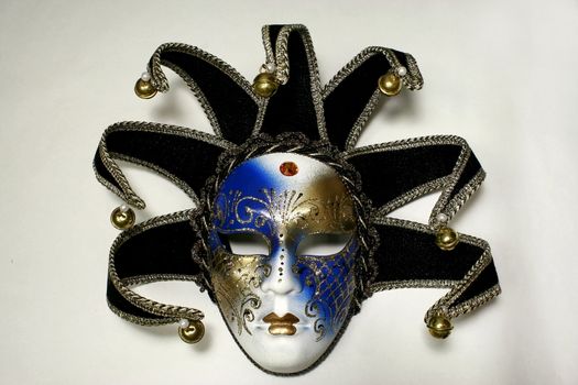 Venetian carnival mask in a white background
