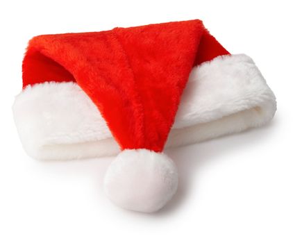 Traditional Christmas hat on a white background