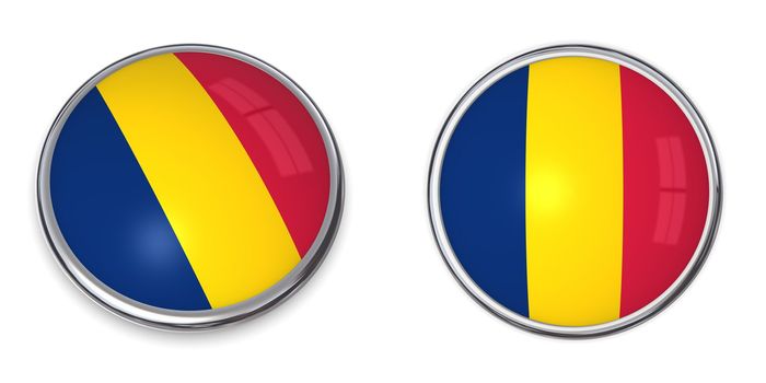 button style banner in 3D of Chad
