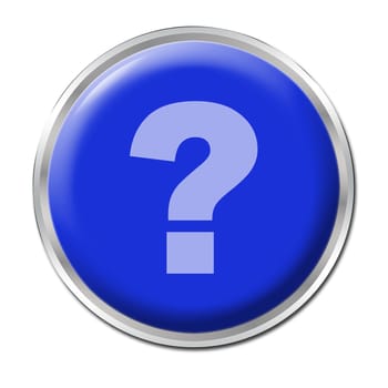 blue round button with the question mark symbol