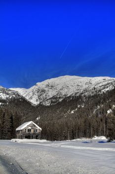 Winter landscape in the Norwegian mountains