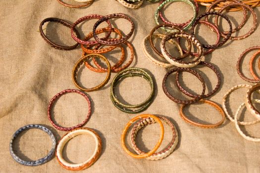 weaving bracelets