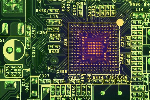 Abstract electronical industrial circuit board background
