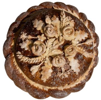 Isolated Ukrainian festive bakery Holiday Bread