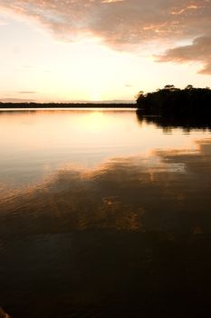 Lake Sandoval is located Tambopata-Candamo which is a nature reserve in the Peruvian Amazon Basin south of the Madre de Dios River