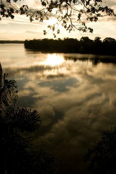 Lake Sandoval is located Tambopata-Candamo which is a nature reserve in the Peruvian Amazon Basin south of the Madre de Dios River