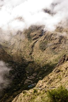 most popular of the Inca trails for trekking is the Capaq �an trail, which leads from the village of Ollantaytambo to Machu Picchu