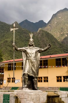Aguas Calientes is the colloquial name for Machu Picchu pueblo, a town on the Urubamba River in Peru.