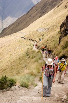 most popular of the Inca trails for trekking is the Capaq �an trail, which leads from the village of Ollantaytambo to Machu Picchu