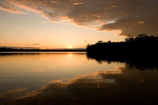 Lake Sandoval is located Tambopata-Candamo which is a nature reserve in the Peruvian Amazon Basin south of the Madre de Dios River