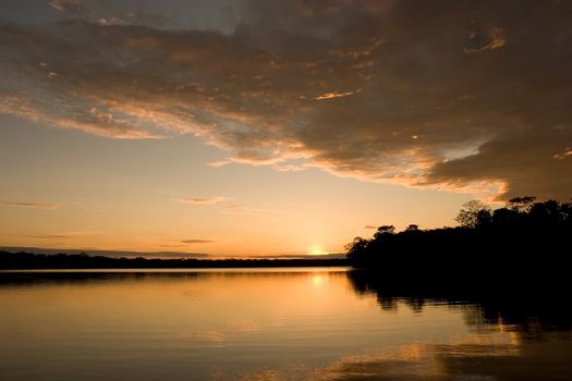 Lake Sandoval is located Tambopata-Candamo which is a nature reserve in the Peruvian Amazon Basin south of the Madre de Dios River