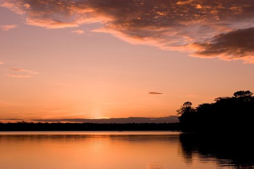 Lake Sandoval is located Tambopata-Candamo which is a nature reserve in the Peruvian Amazon Basin south of the Madre de Dios River