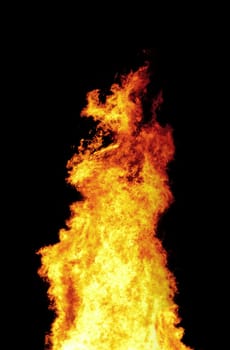 Column of intense fire
