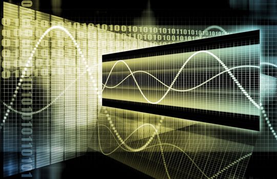 A Business Technology Abstract Art Background