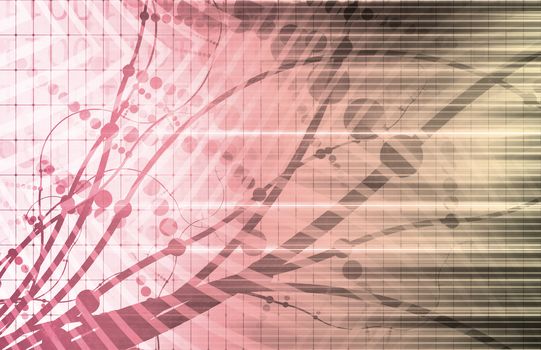 Futuristic Web Cyber Data Grid Color Background