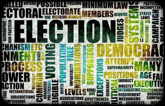 Election Process Campaign as a Concept Background