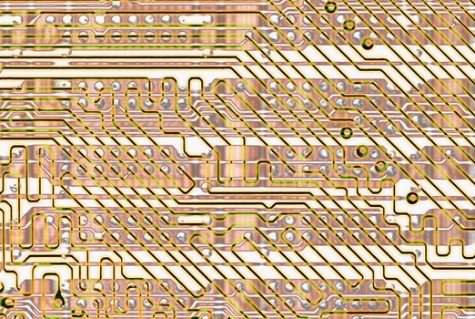 Graphical abstract background - golden circuit board