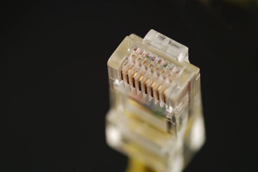 pictures of ethernet connector used for connection to internet