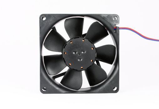 Computer fan isolated on white background