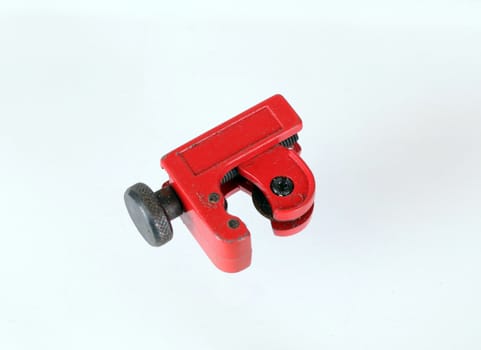 Close up of a copper tube cutter
