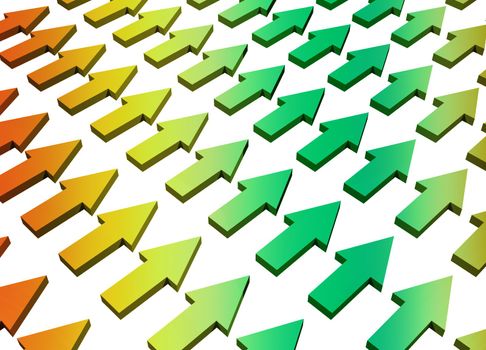 Gradient Abstract Growth and Progress Background Concept Wallpaper