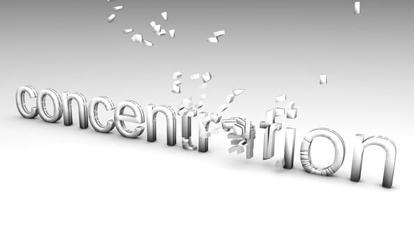 Losing Concentration Creative Concept As a Art