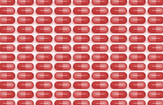 Red Pills Vitamins Health as Concept Background
