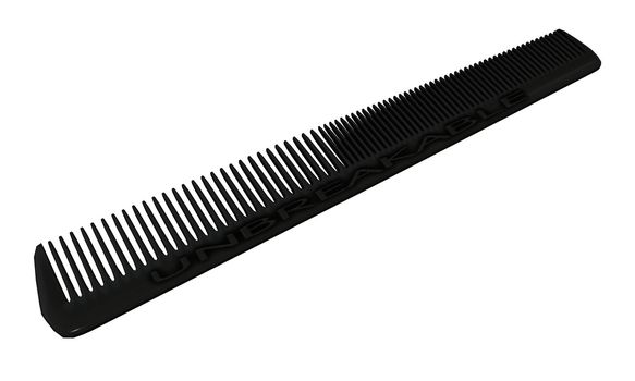 3D rendered comb on white background isolated