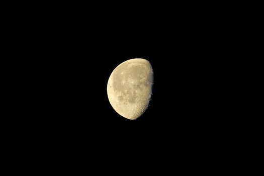 Closeup photo of the Moon at night